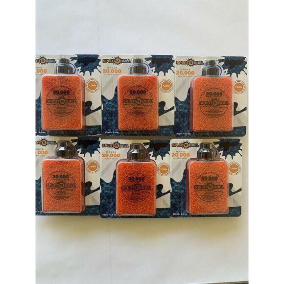 Splat R Ball Water Bead Blaster 20k Refill Pack Ammo  (6 Pack) - Picture 1 of 4